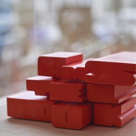 3D printed logo sign mockup