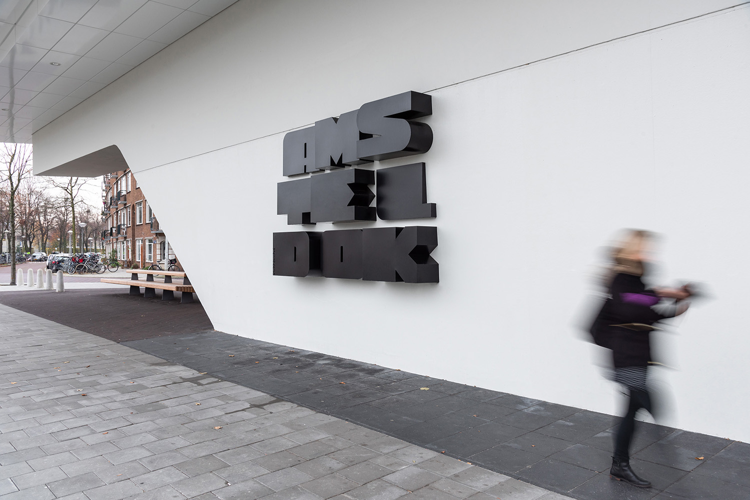 Amsteldok exterior wall mounted sign letters