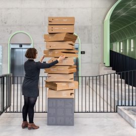 Amsteldok rotating pylon sign