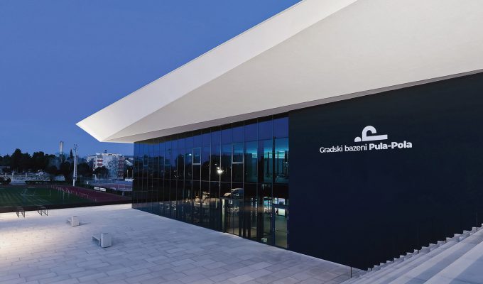 Pula Pola City Pools Exterior Wall Sign